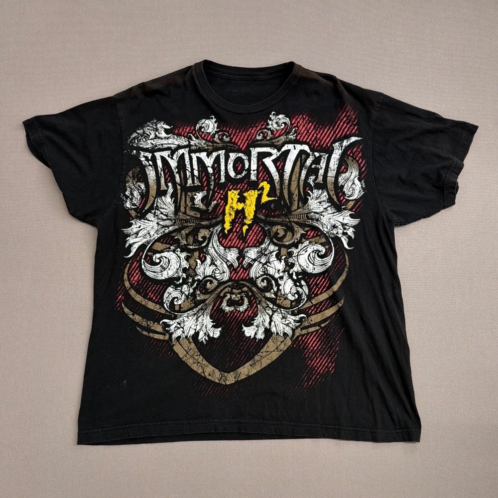 Impact‎ Wrestling Immortal T-Shirt Mens Large Black Am I That I Am TNA Tee